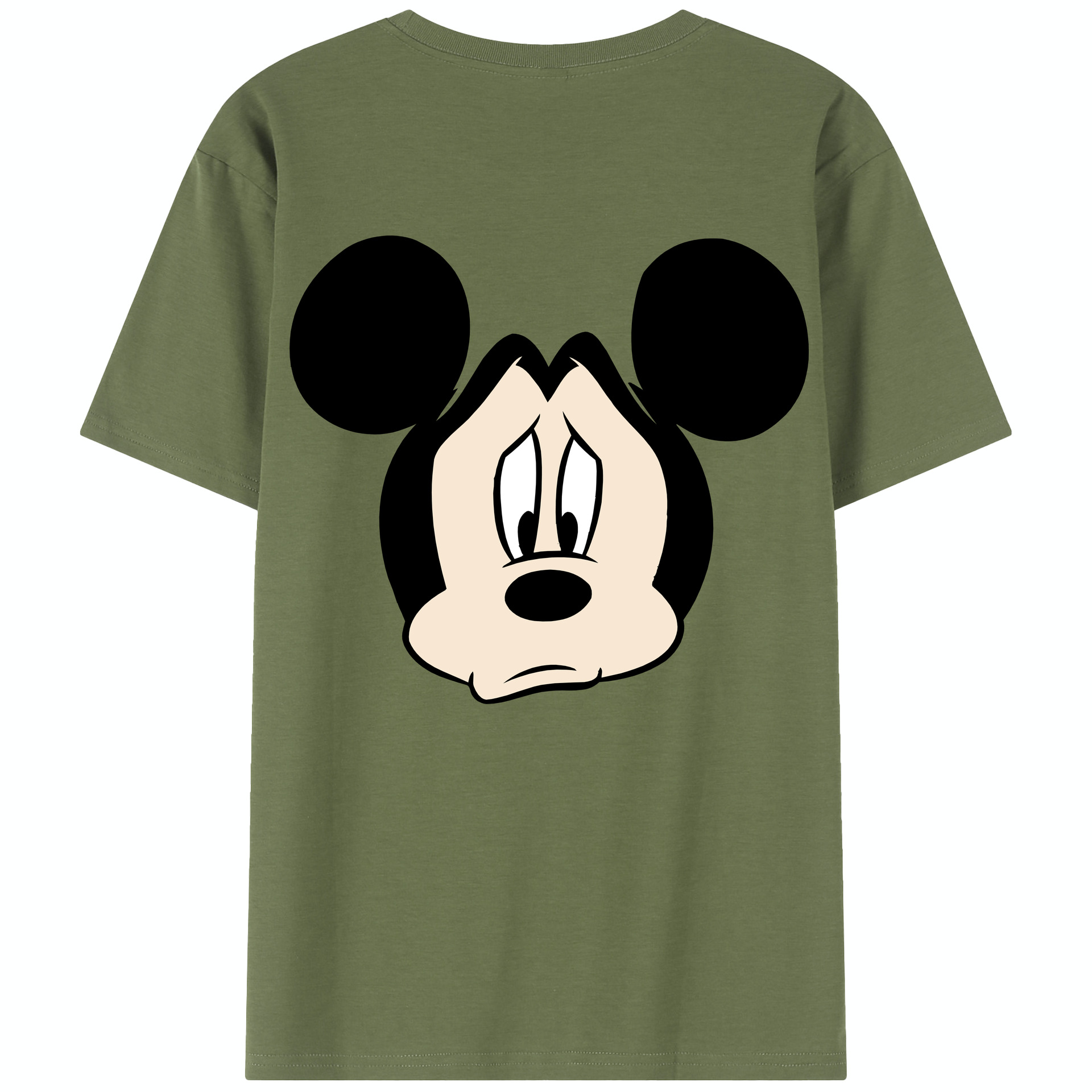 （画像用） ミッキーマウス Mickey Mouse 綿100％半袖Tシャツ（背面プリント）